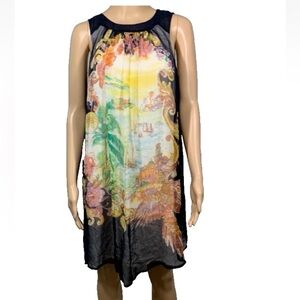 Anthropologie Moulinette Soeurs Black Varese Silk Dress Women's size 4